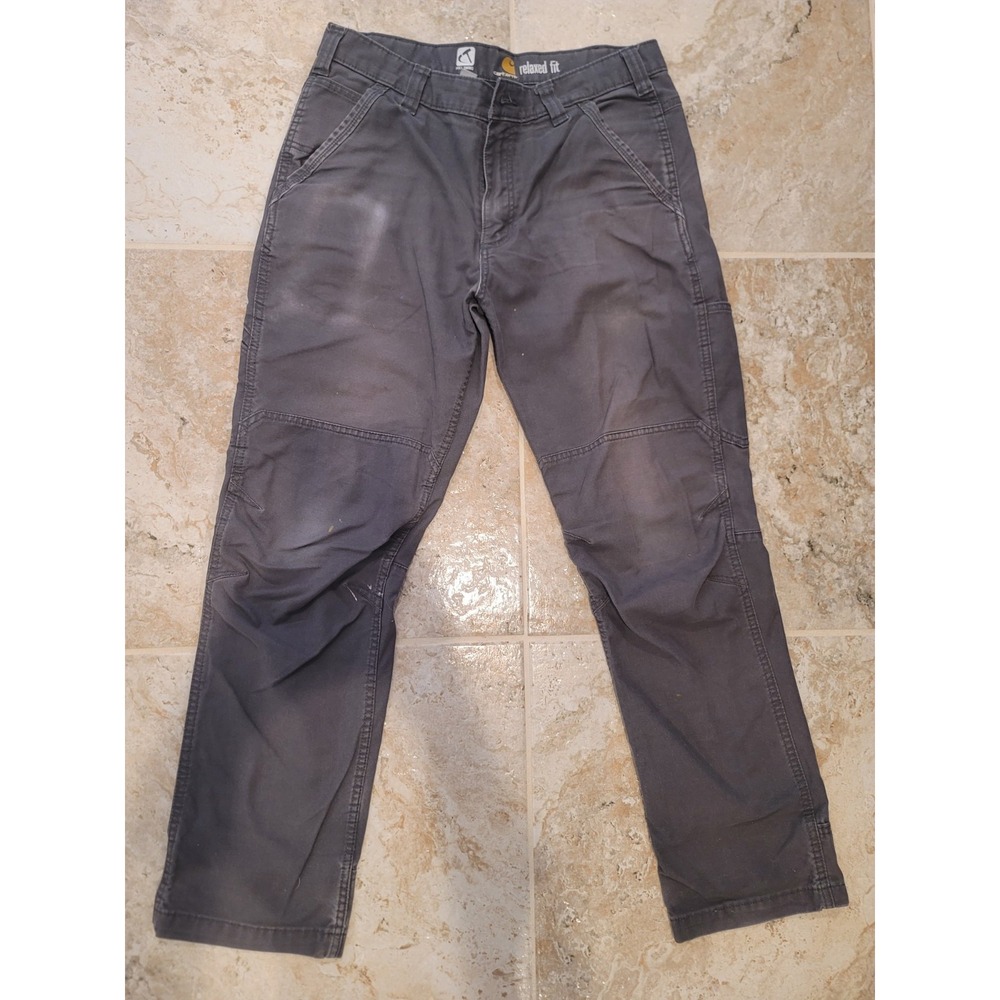 Carhart Releaxed fit Full Swing gray 34x32 Cargo distressed work pants